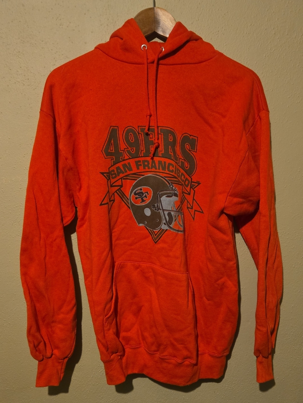 San Francisco 49ers Orange Graphic Hoodie Sweatshirt